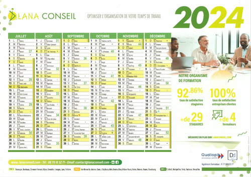 LE CALENDRIER 2024 EST ARRIVE !